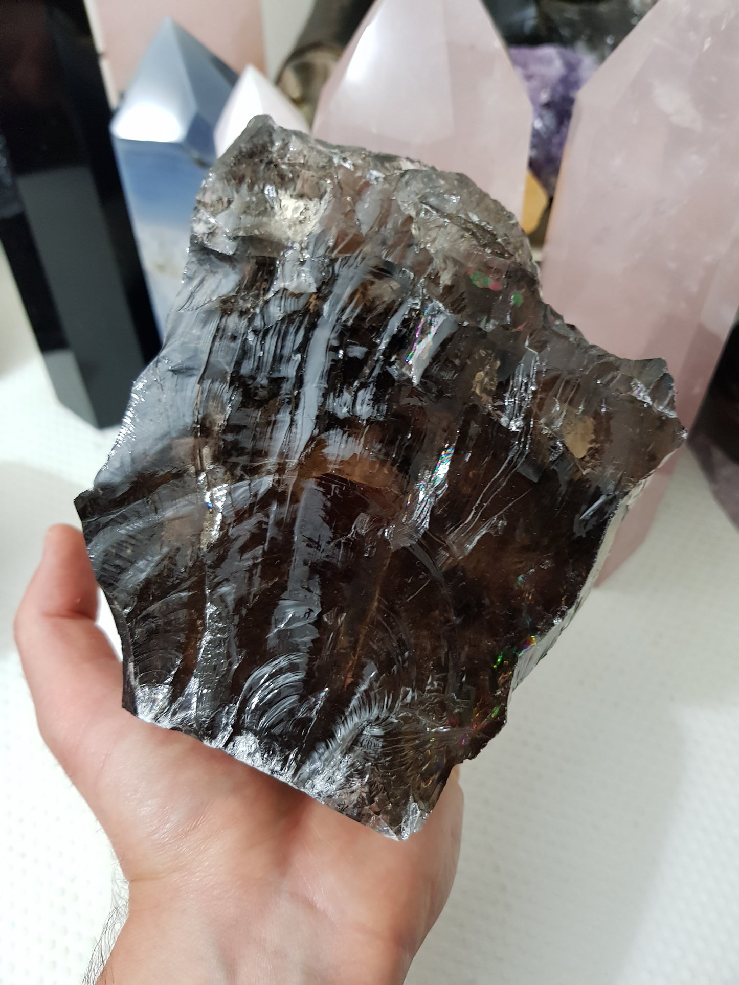 Natural Smoky Quartz Crystal Chunk - RSQ12