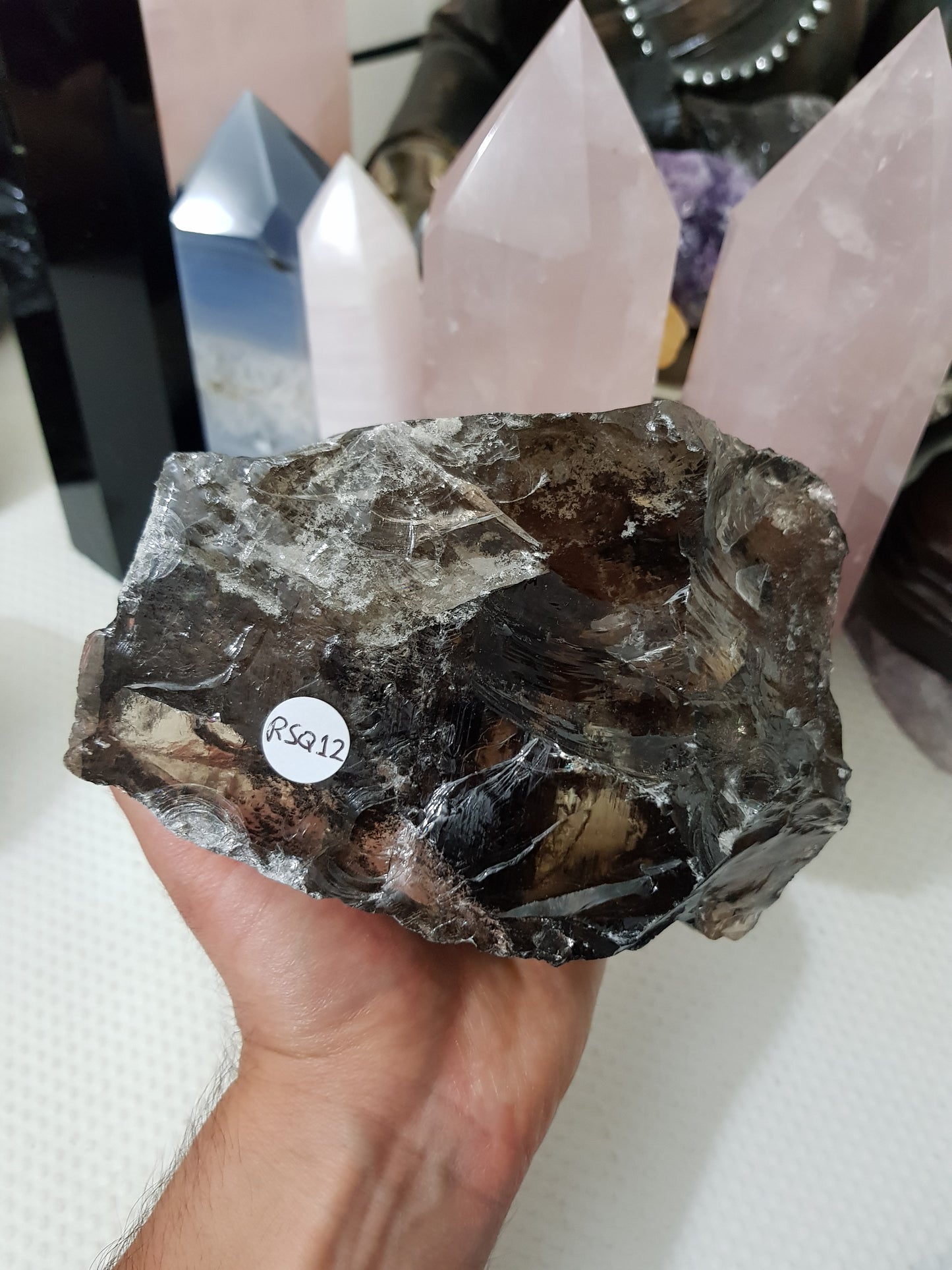 Natural Smoky Quartz Crystal Chunk - RSQ12