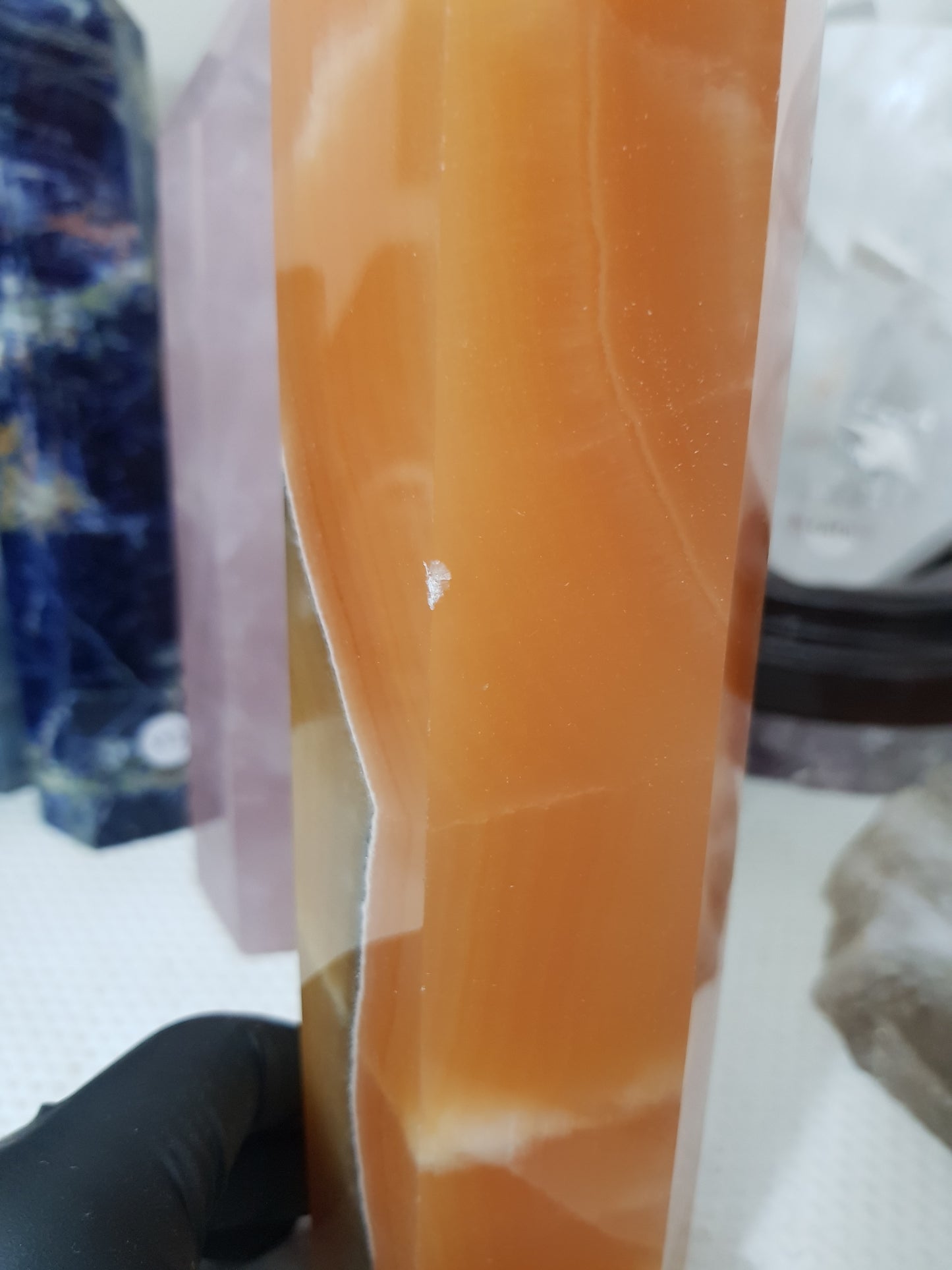 Orange Calcite Crystal Tower - OCT1