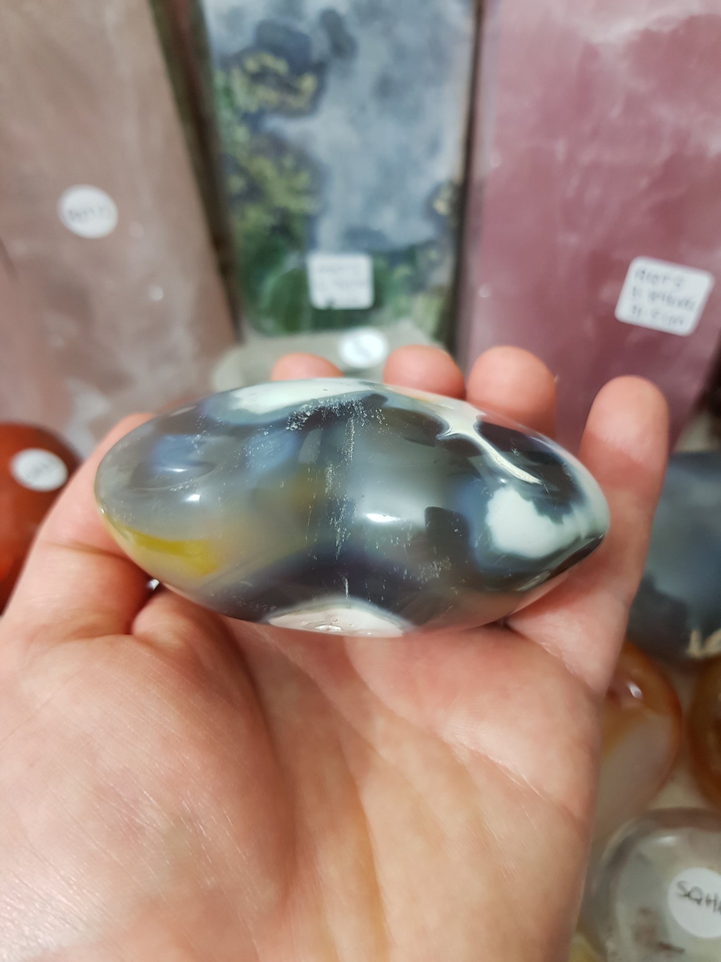 Orca Agate Crystal Heart – OAH11