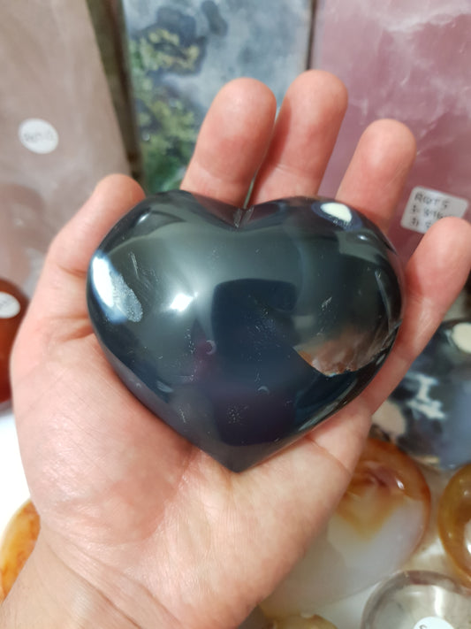 Orca Agate Crystal Heart – OAH9