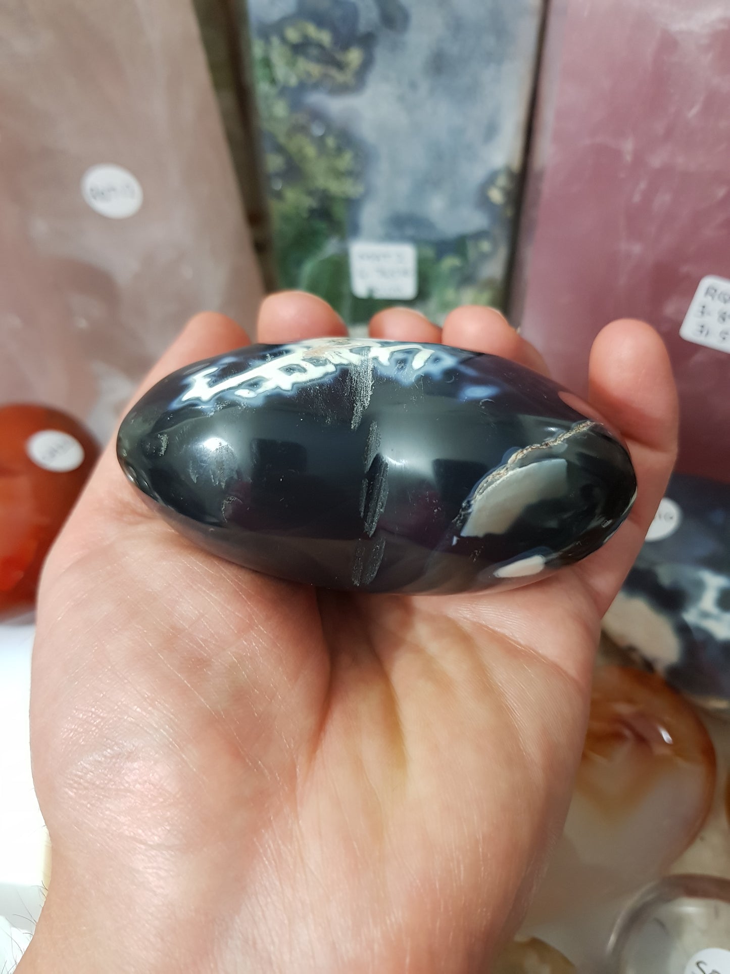 Orca Agate Crystal Heart – OAH9