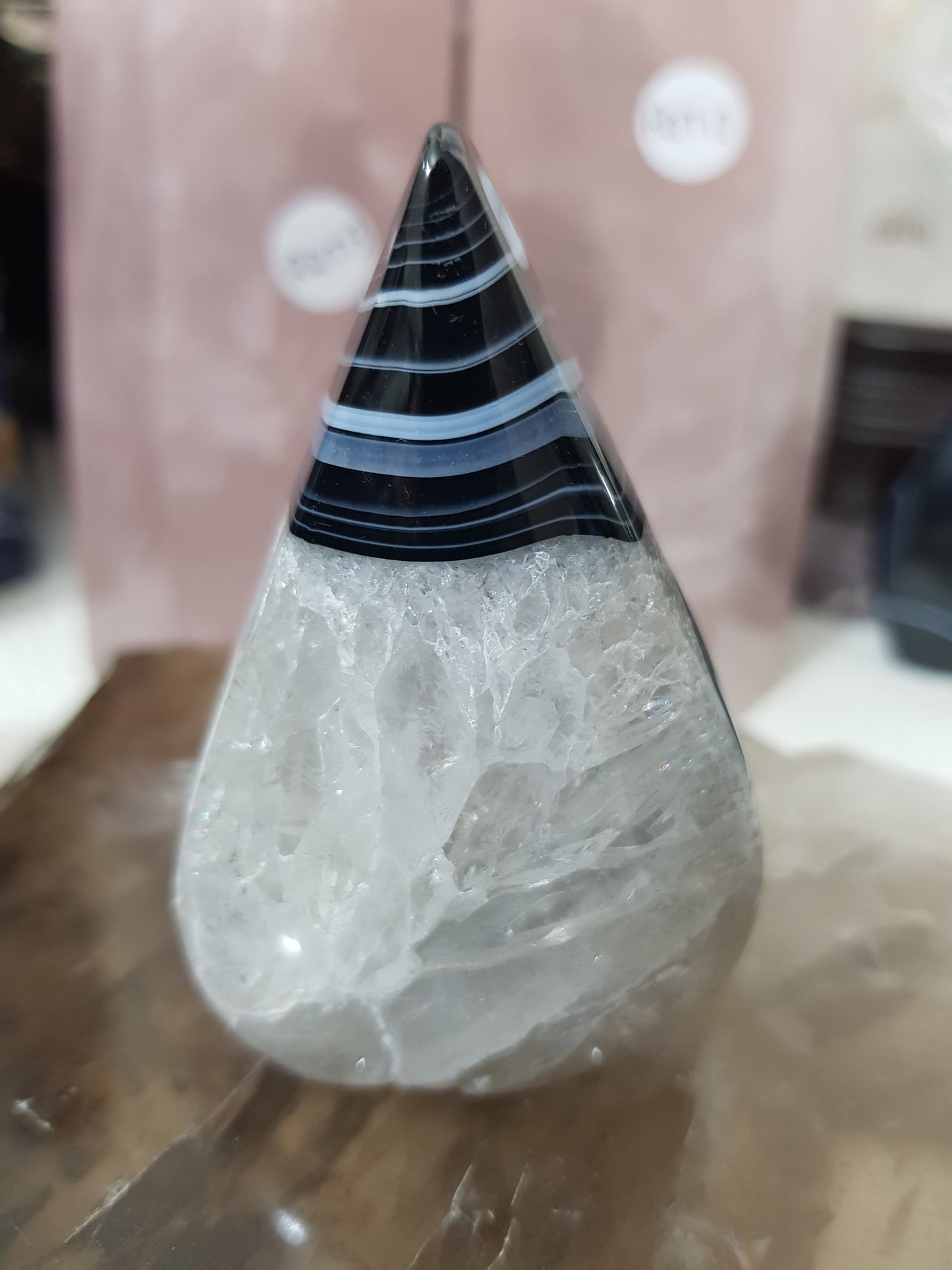 Polished Black Agate Crystal Freeform – BAFF5