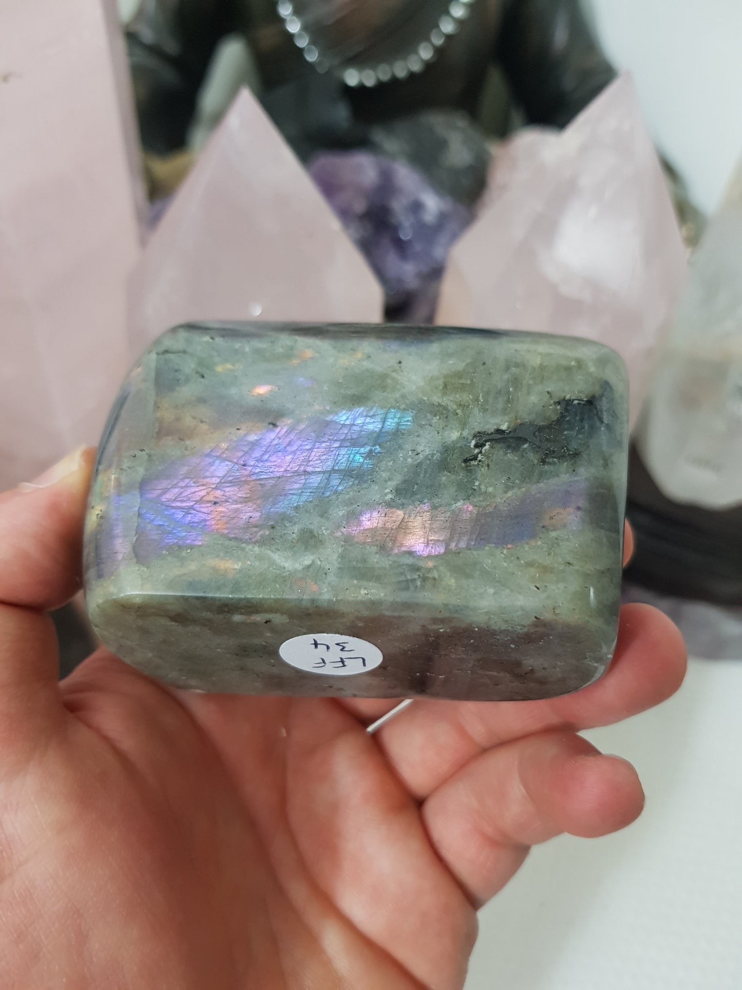 Polished Purple Labradorite Crystal Freeform – LFF34
