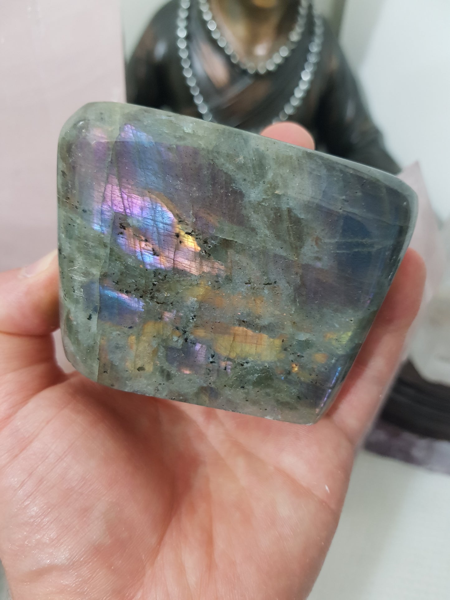 Polished Purple Labradorite Crystal Freeform – LFF34