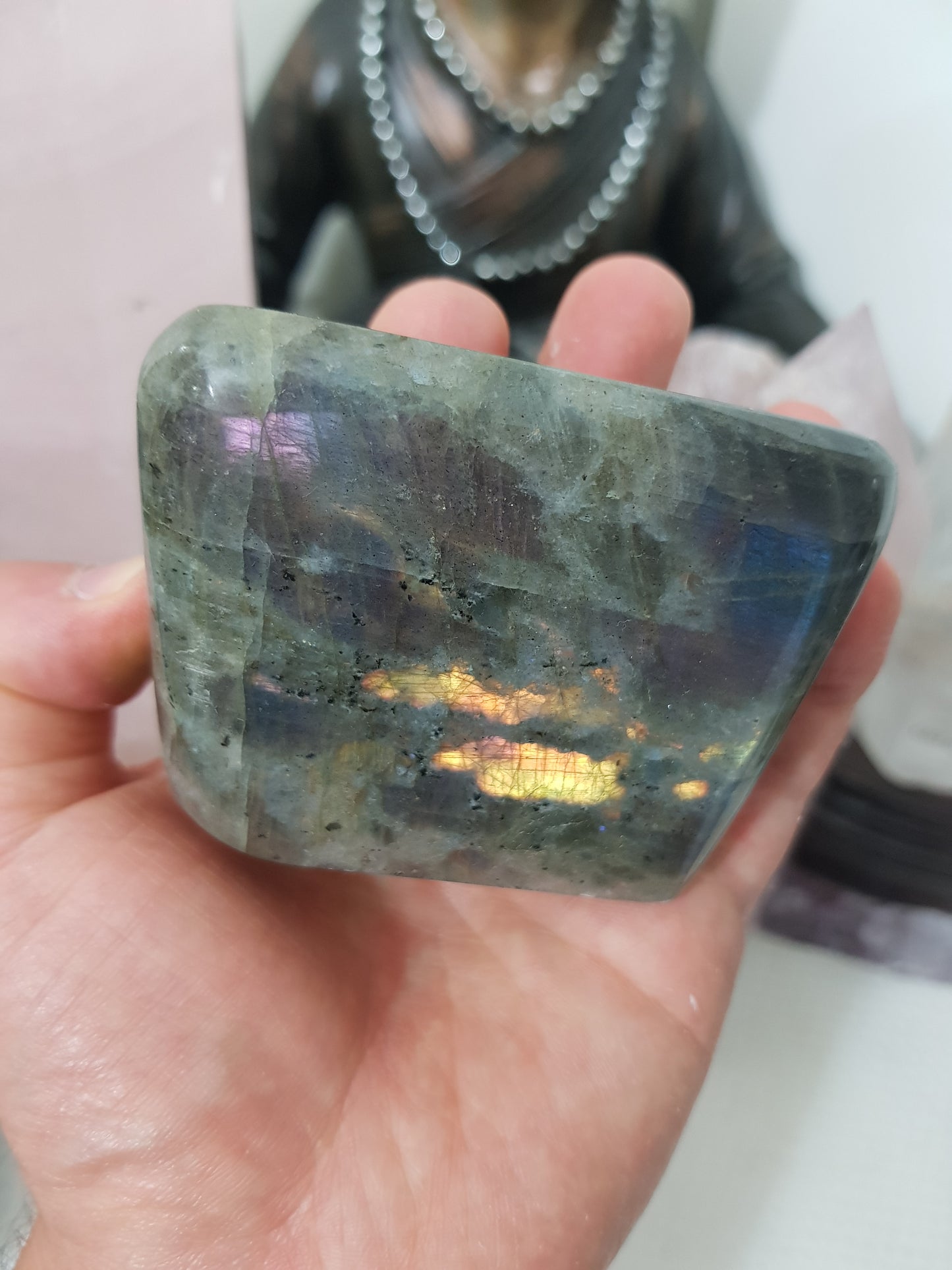 Polished Purple Labradorite Crystal Freeform – LFF34