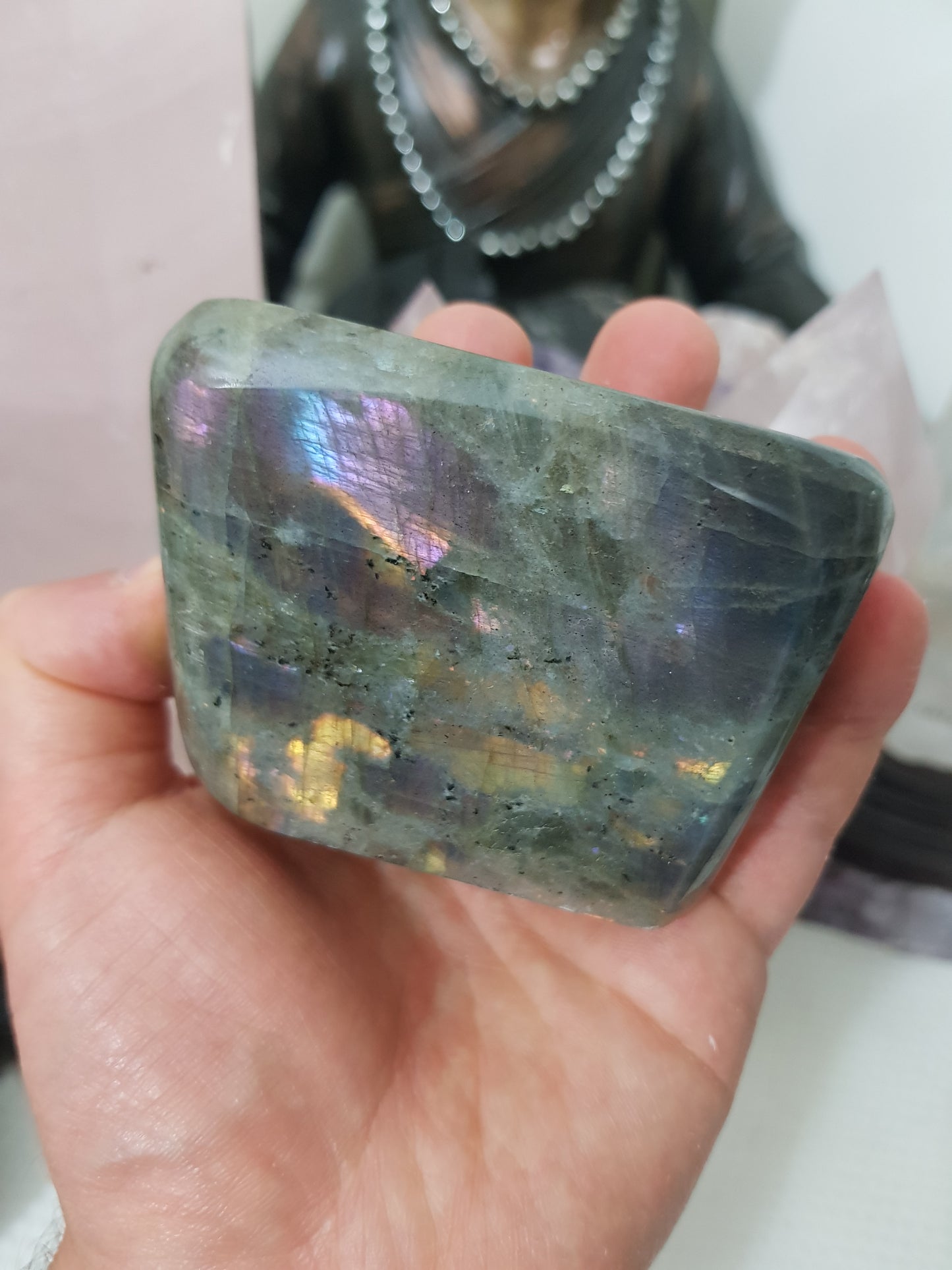 Polished Purple Labradorite Crystal Freeform – LFF34