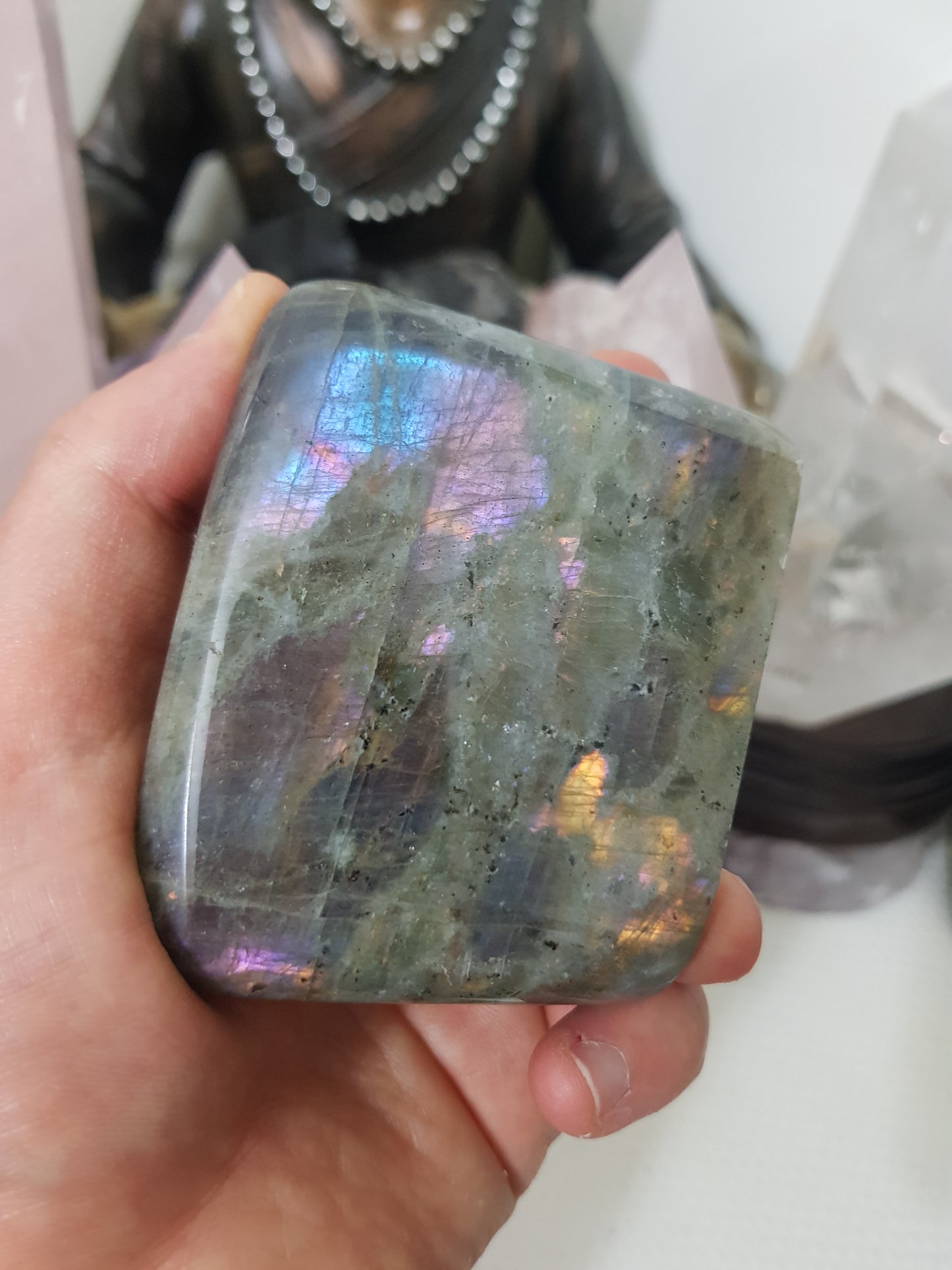 Polished Purple Labradorite Crystal Freeform – LFF34