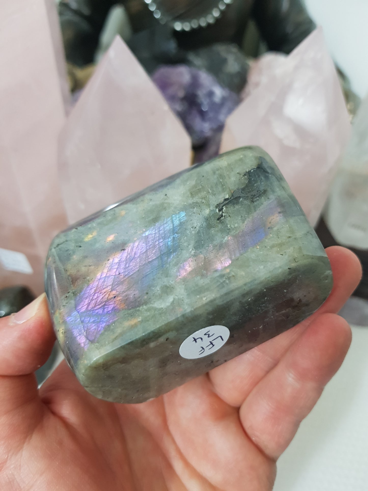 Polished Purple Labradorite Crystal Freeform – LFF34