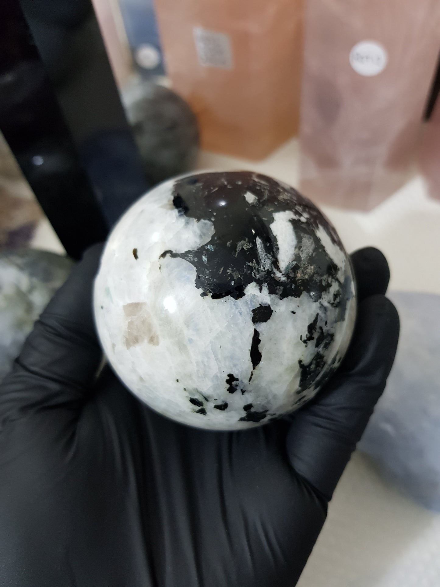 Rainbow Moonstone Crystal Sphere – RMS2