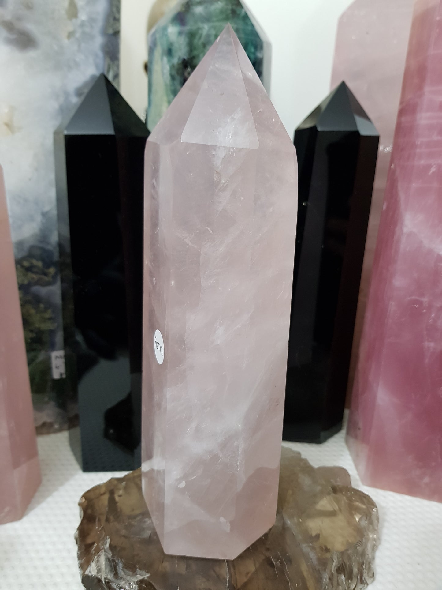 Rose Quartz Crystal Tower - RQT12