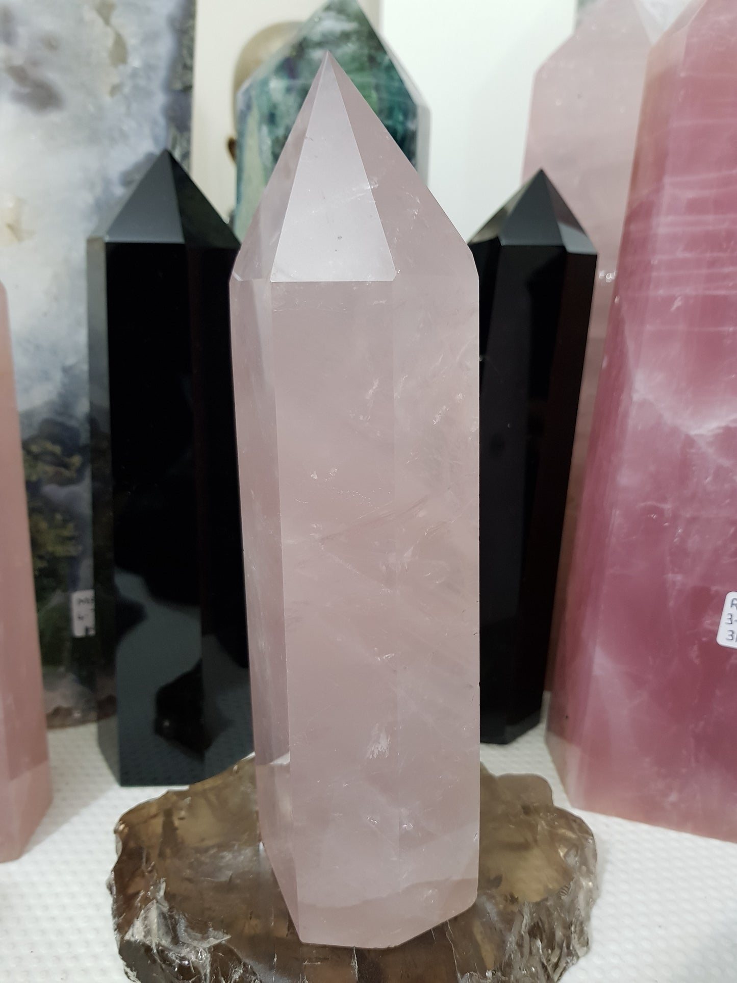 Rose Quartz Crystal Tower - RQT12