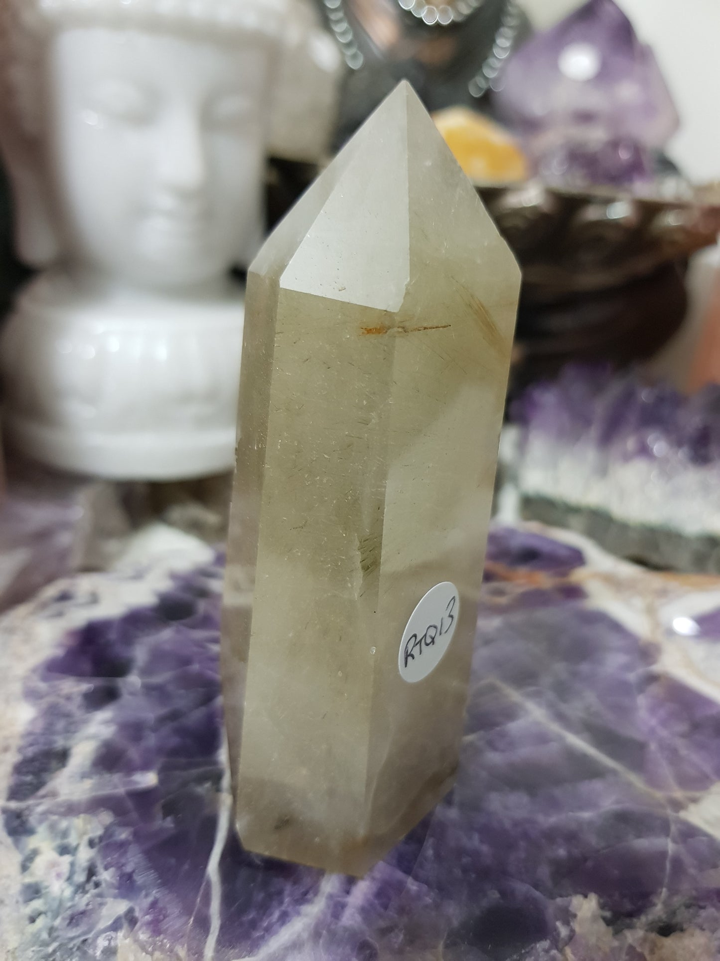 Rutilated Quartz Crystal Point - RTQ13