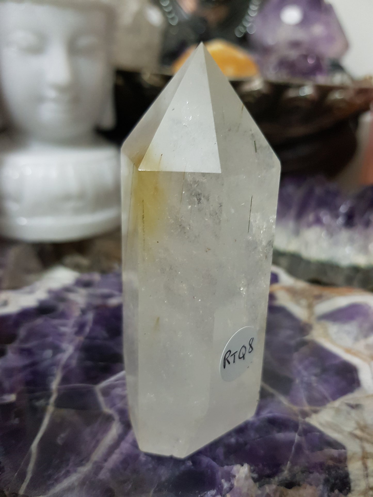 Rutilated Quartz Crystal Point - RTQ8