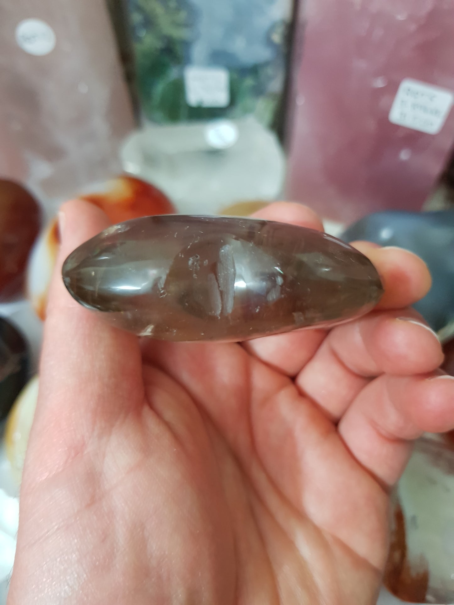 Smoky Quartz Crystal Heart - SQH4