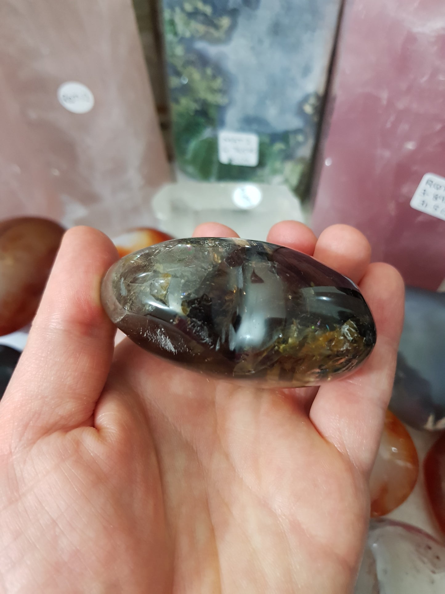 Smoky Quartz Crystal Heart - SQH5