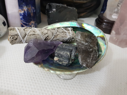 Protection Crystal Smudge Kit