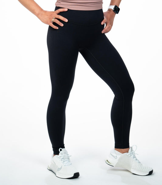 Arctic Wolf Essential Seamless Leggings - Black