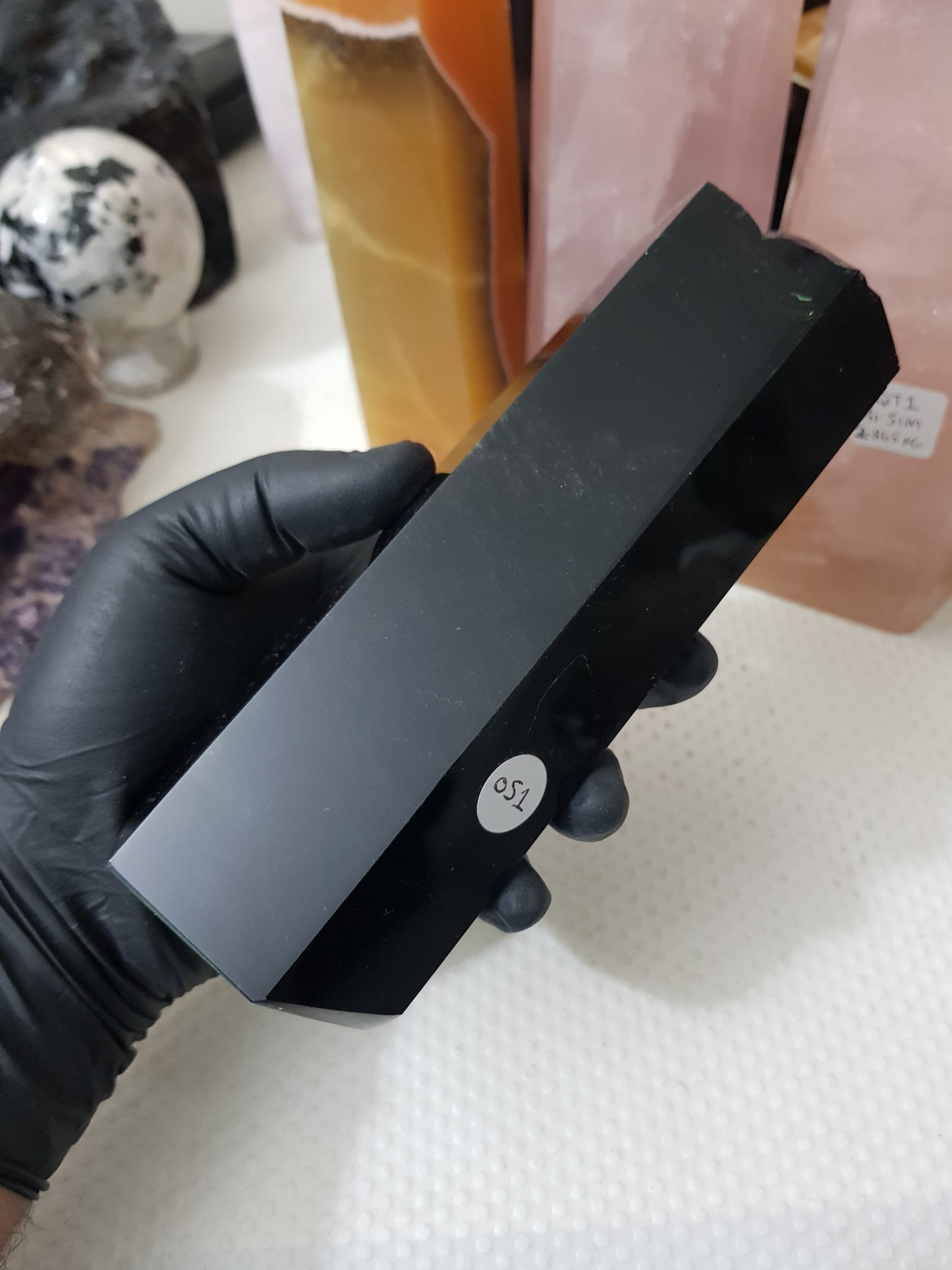 Polished Black Obsidian Slab - OS1