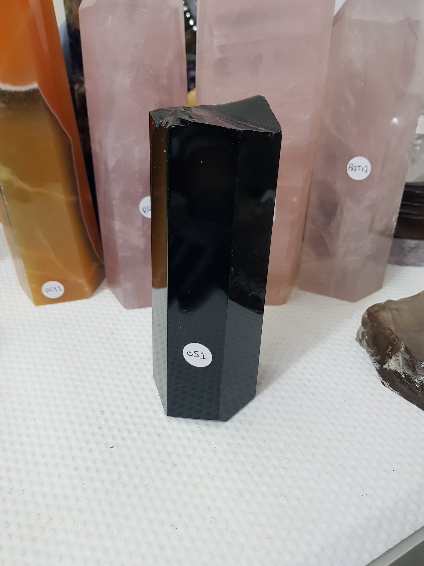 Polished Black Obsidian Slab - OS1