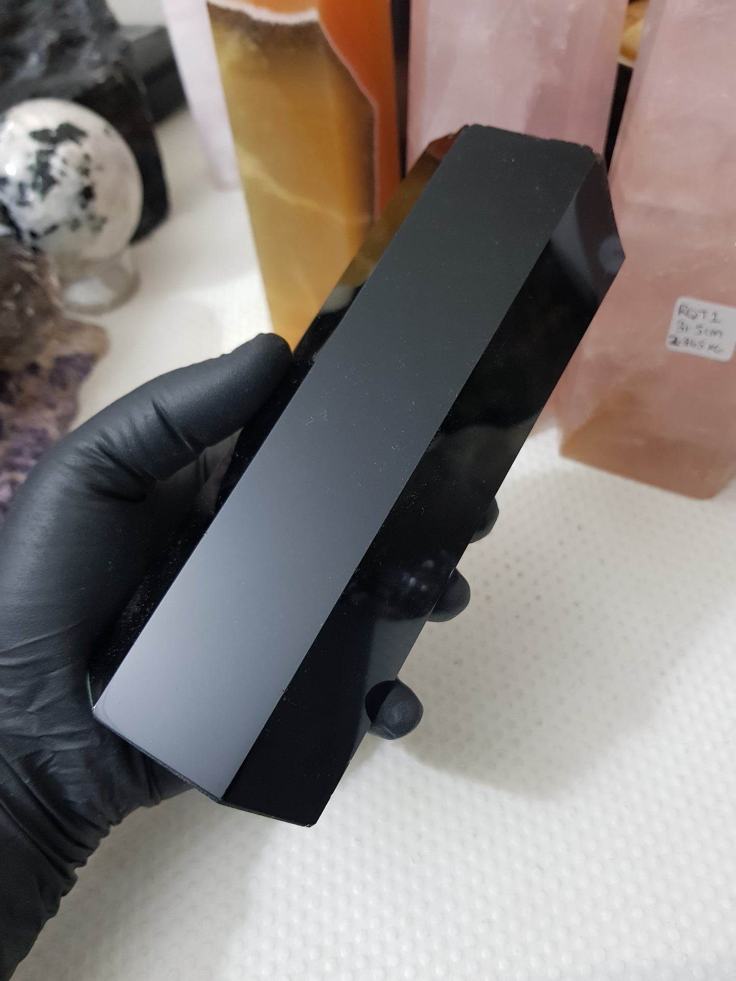 Polished Black Obsidian Slab - OS1