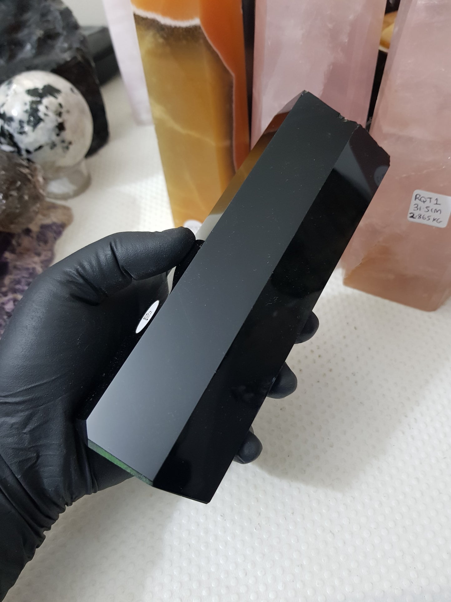 Polished Black Obsidian Slab - OS1