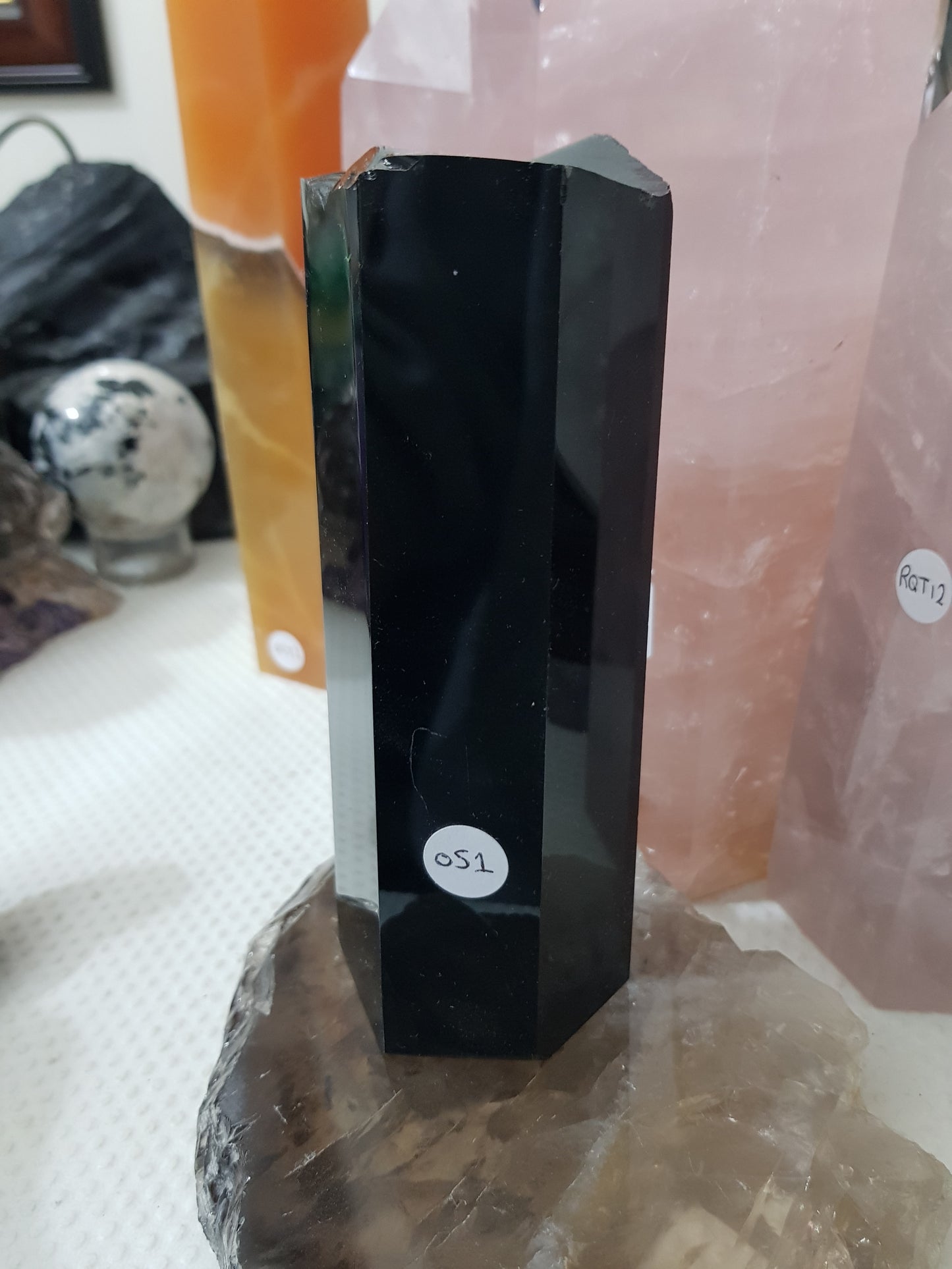 Polished Black Obsidian Slab - OS1