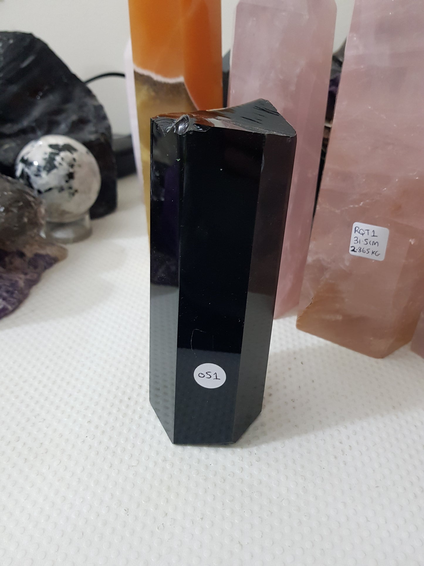 Polished Black Obsidian Slab - OS1