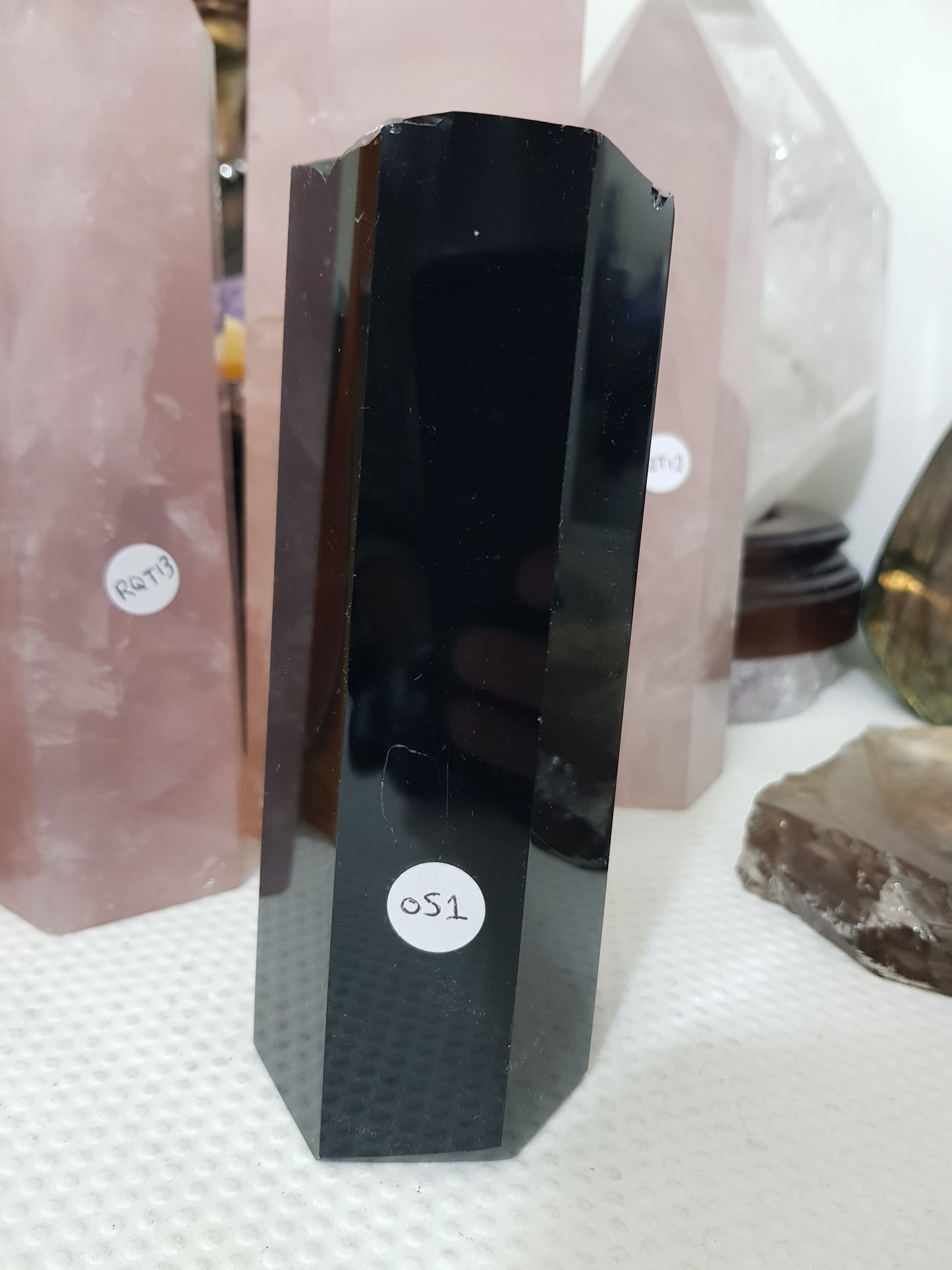 Polished Black Obsidian Slab - OS1