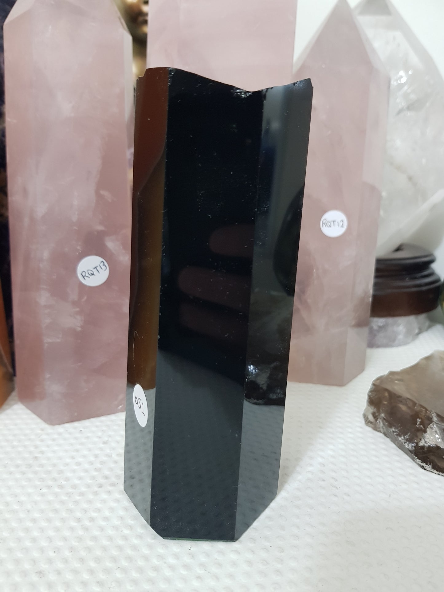 Polished Black Obsidian Slab - OS1