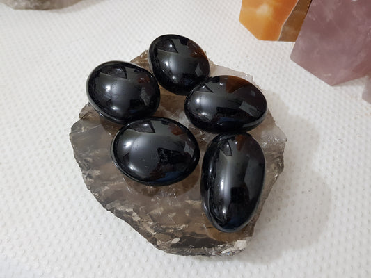 Black Tourmaline Crystal Palmstone