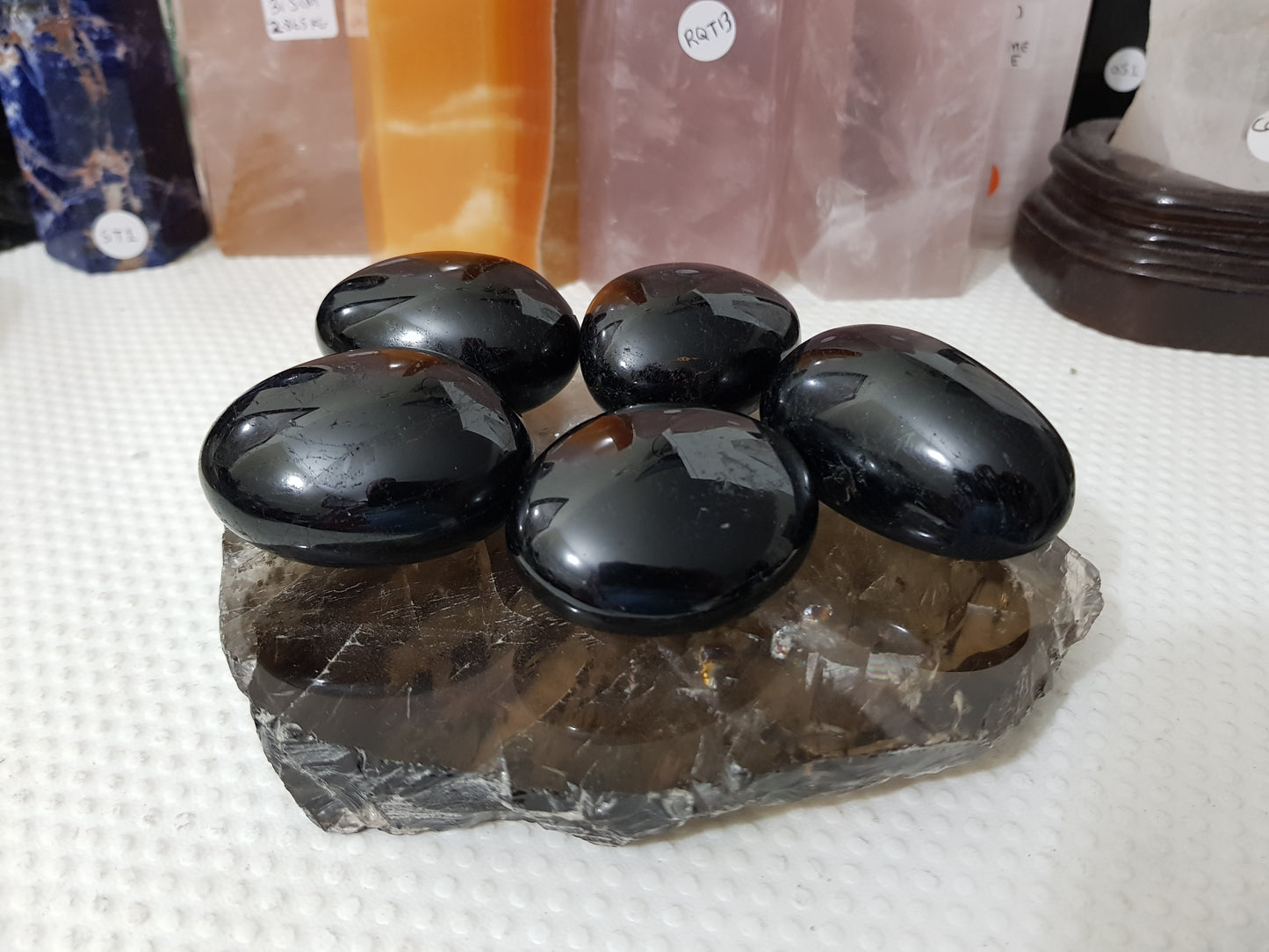 Black Tourmaline Crystal Palmstone