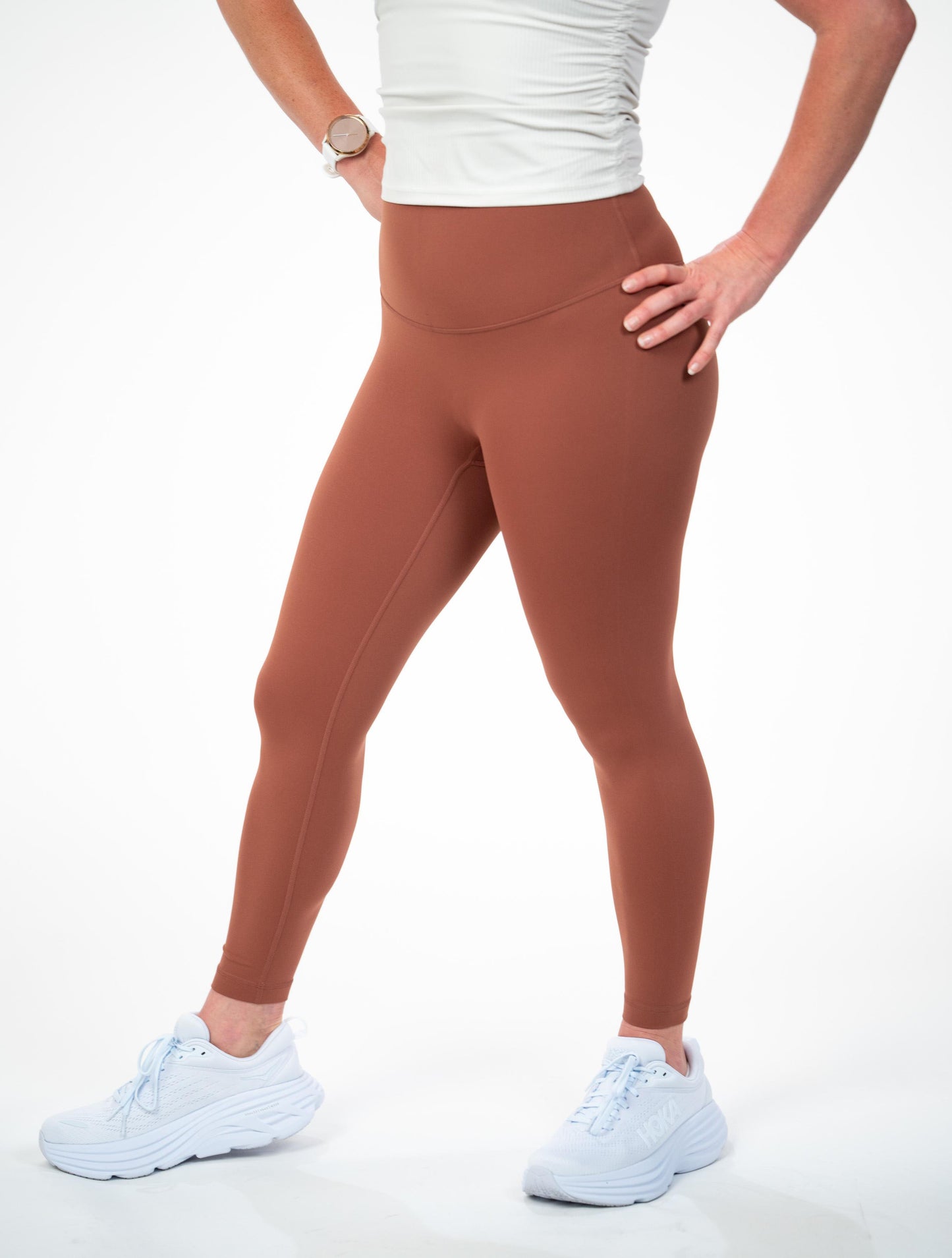 Arctic Wolf Essential Seamless Leggings - Brown