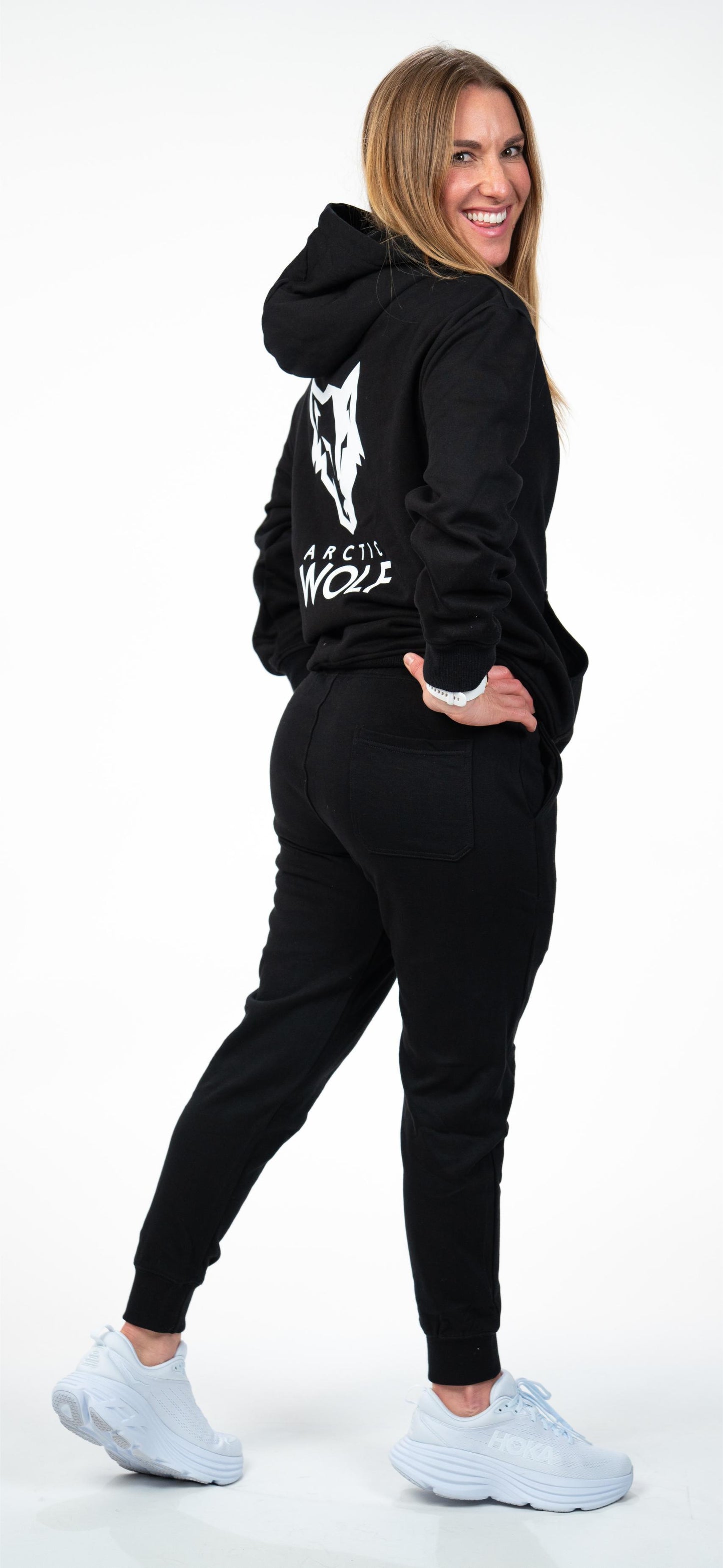 Arctic Wolf Unisex Essential Joggers - Black