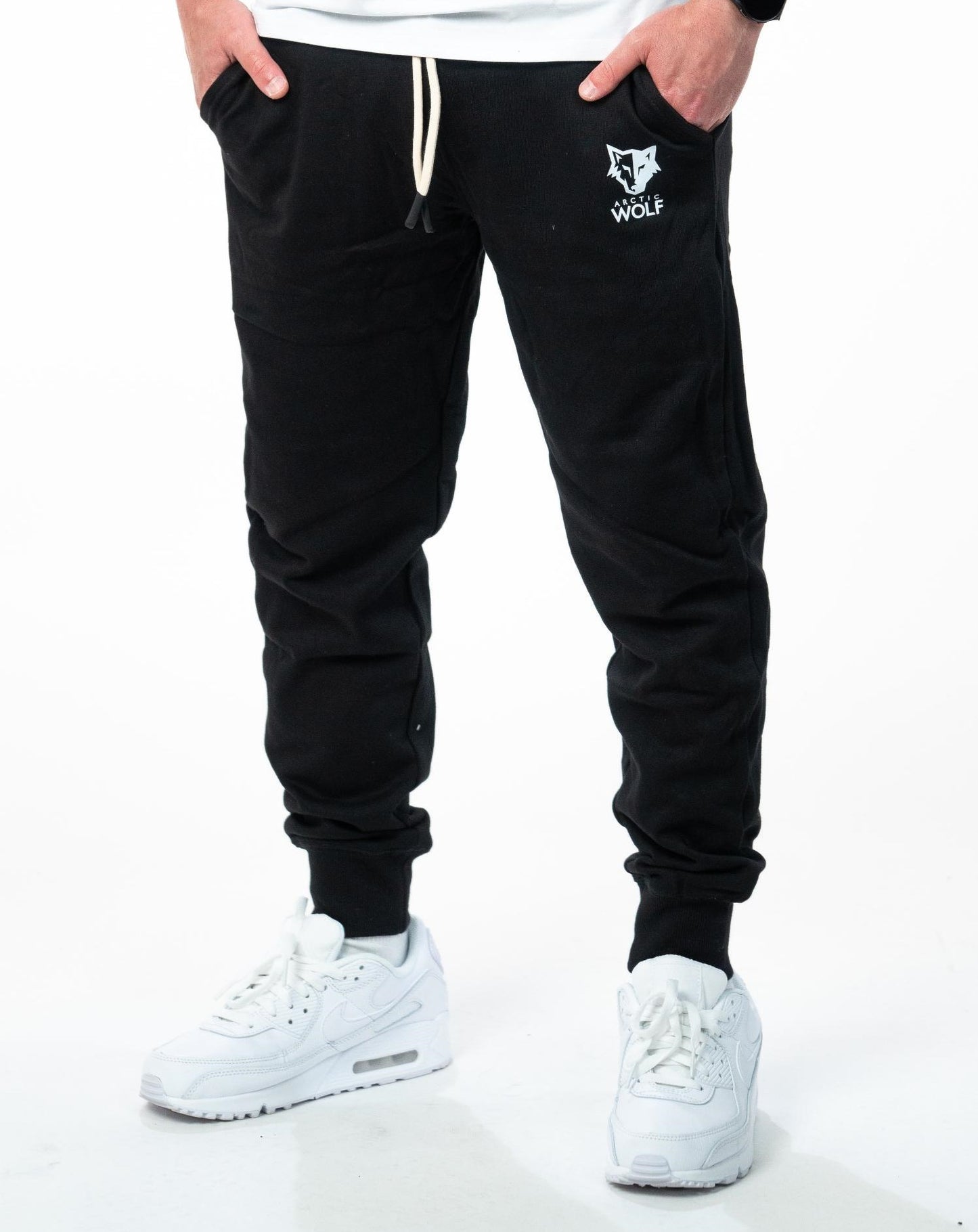 Arctic Wolf Unisex Essential Joggers - Black