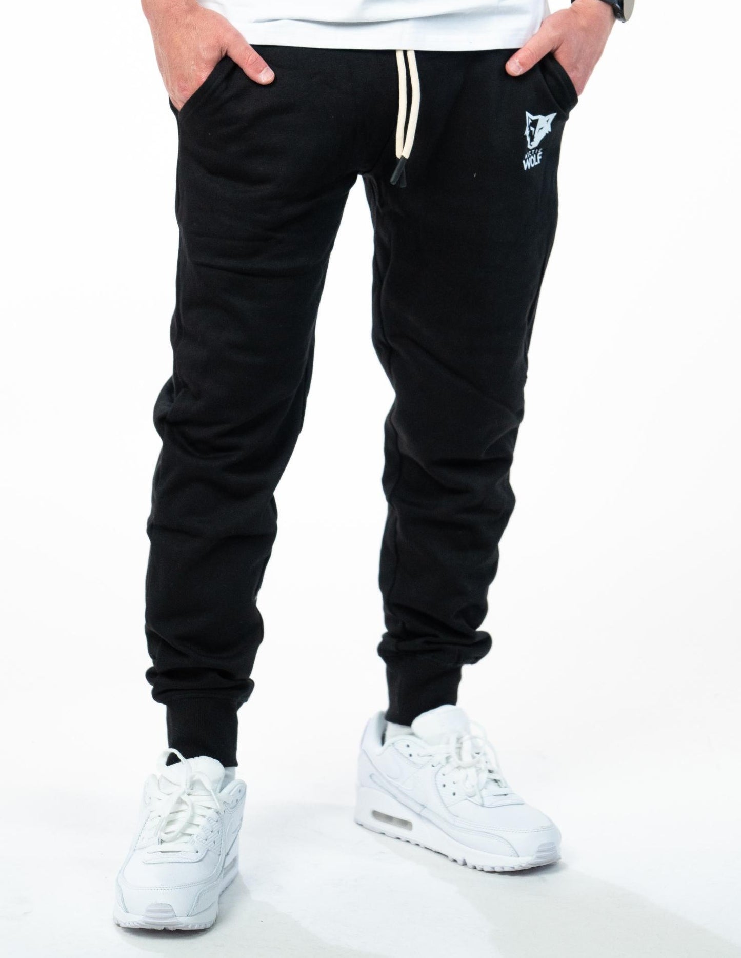 Arctic Wolf Unisex Essential Joggers - Black