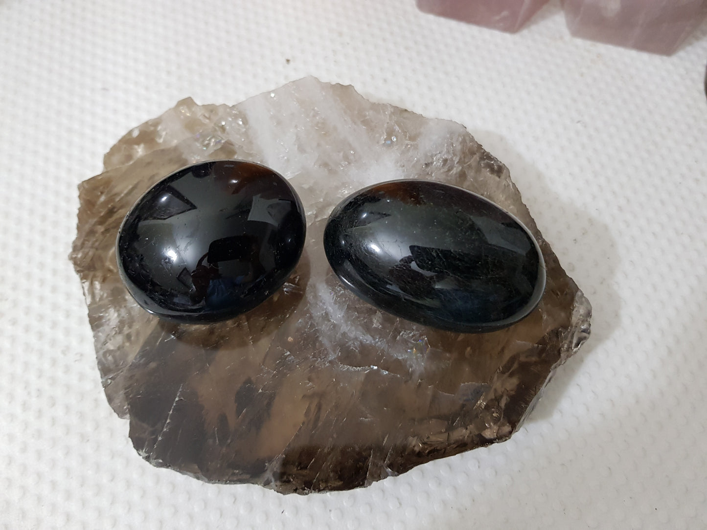 Black Tourmaline Crystal Palmstone