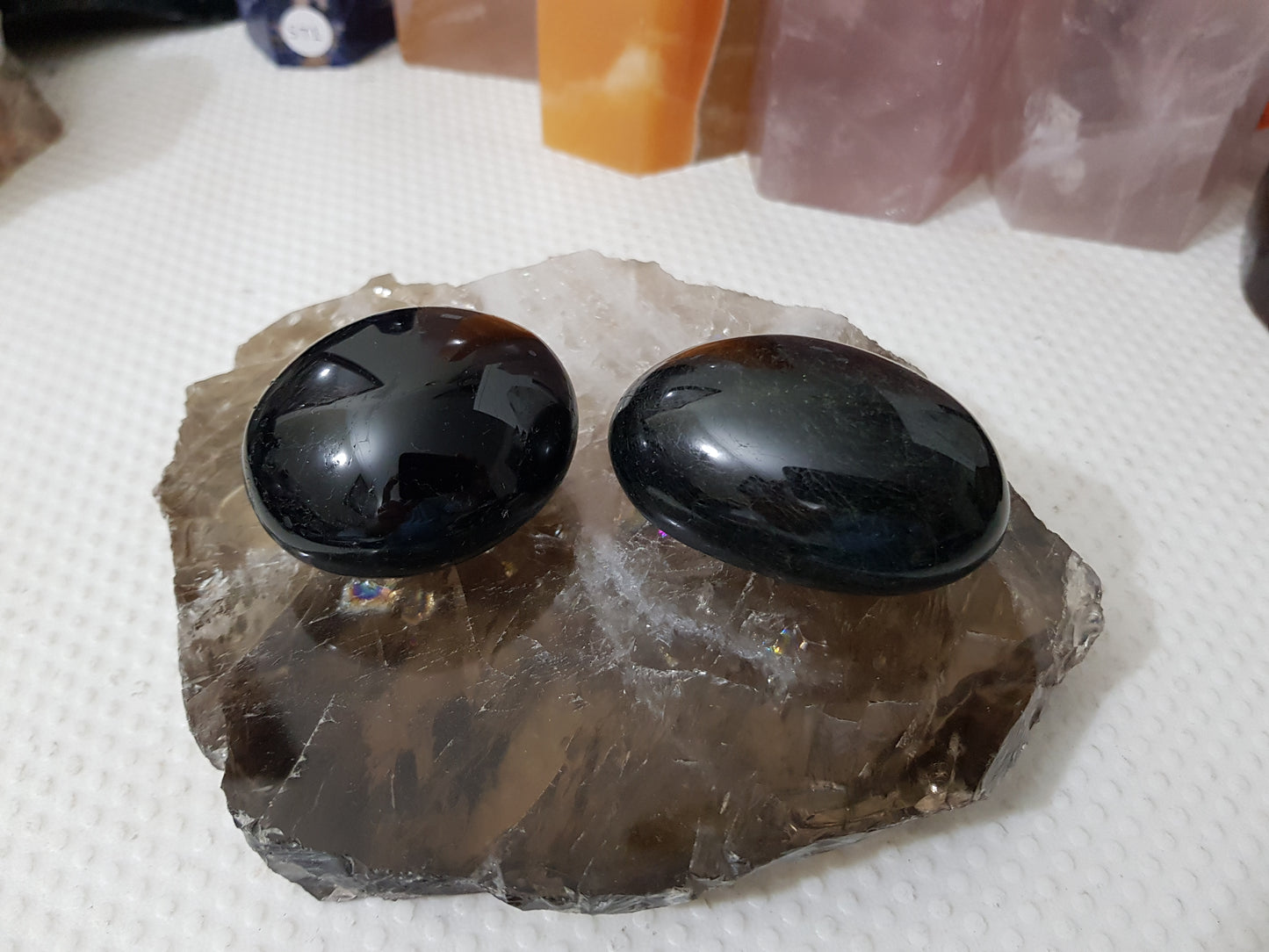 Black Tourmaline Crystal Palmstone