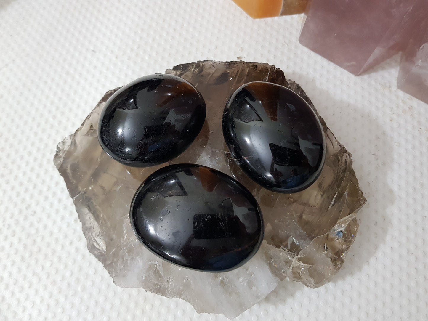 Black Tourmaline Crystal Palmstone