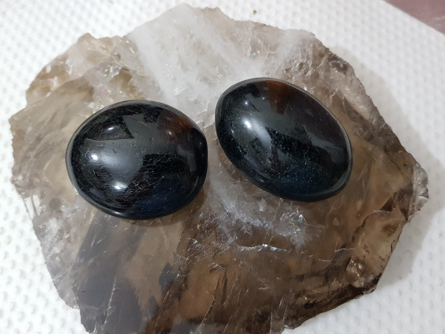 Black Tourmaline Crystal Palmstone