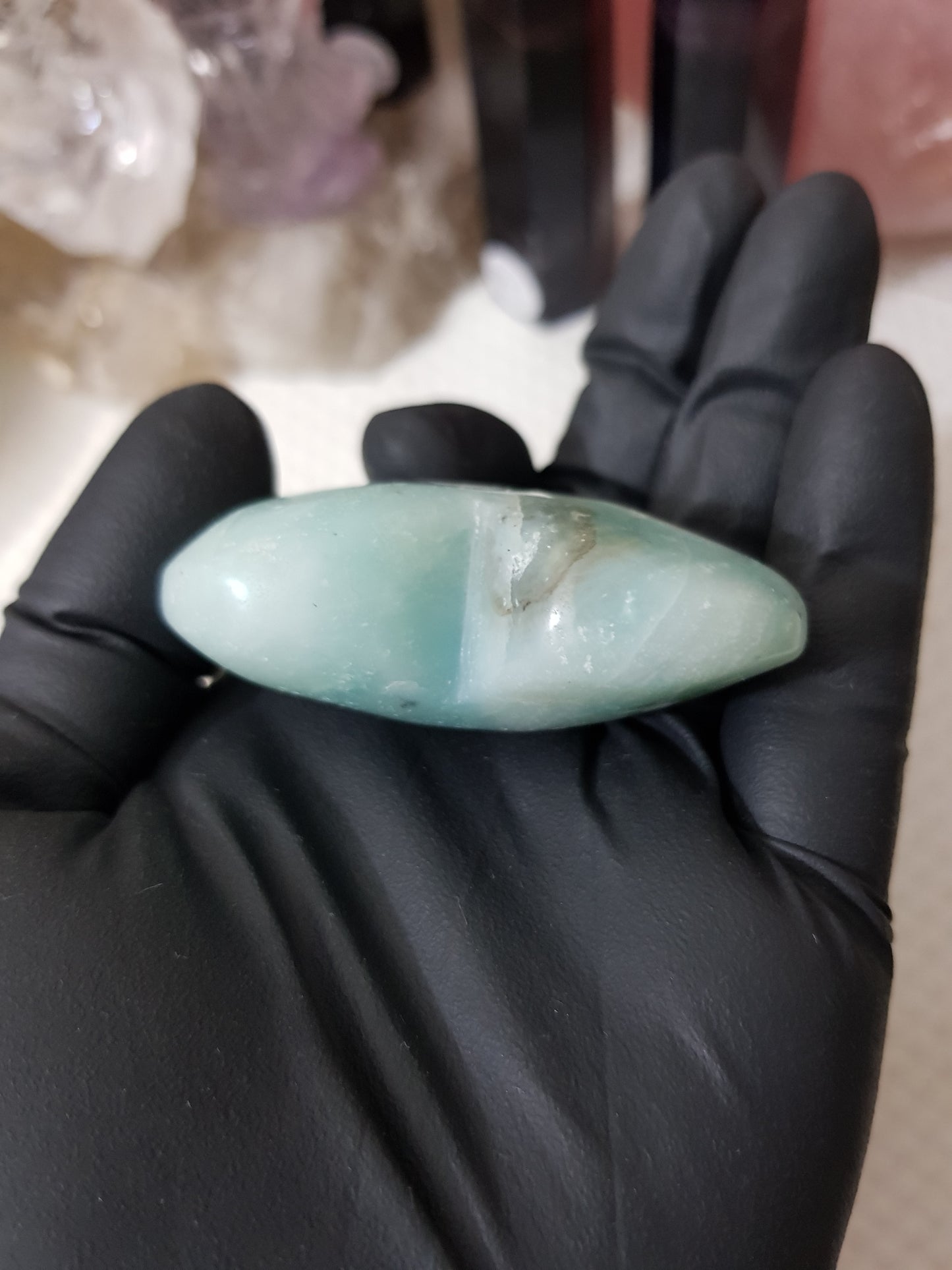 Caribbean Calcite Crystal Heart - CCH3