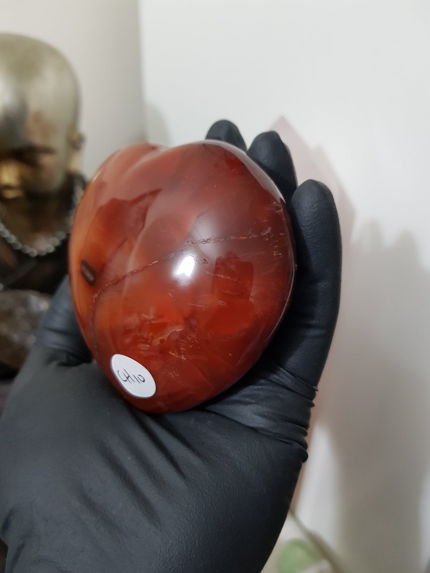 Carnelian Crystal Heart – CH10