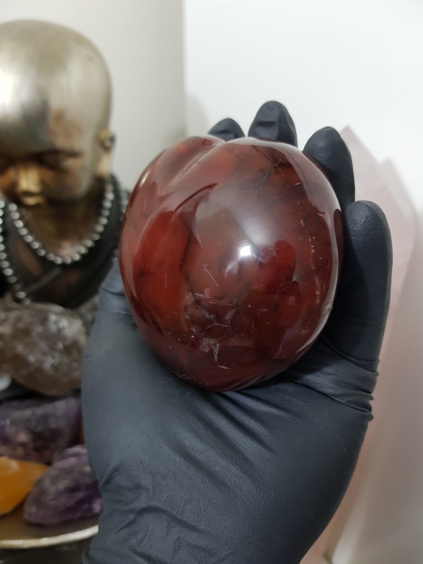 Carnelian Crystal Heart – CH10