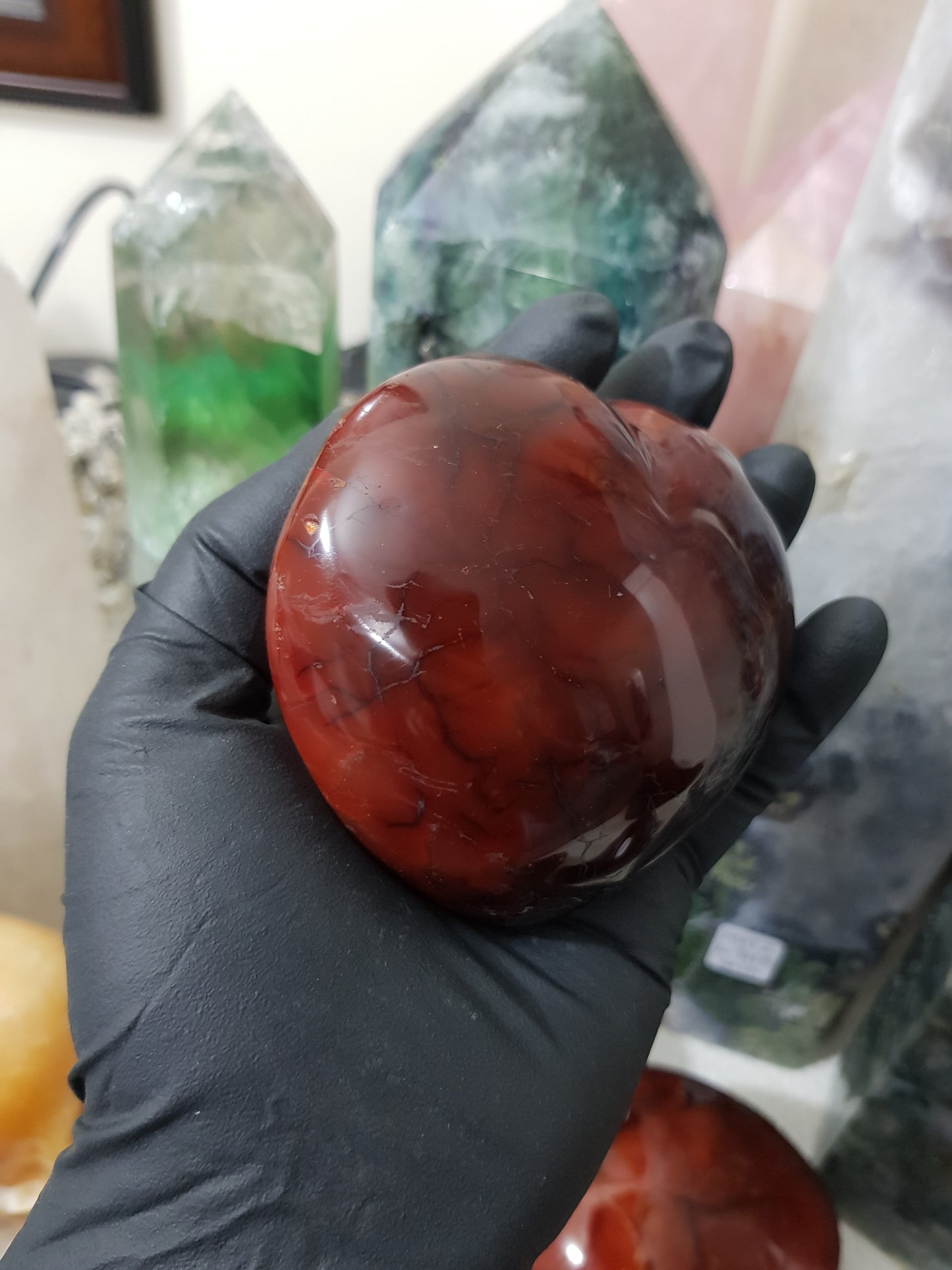 Carnelian Crystal Heart – CH10