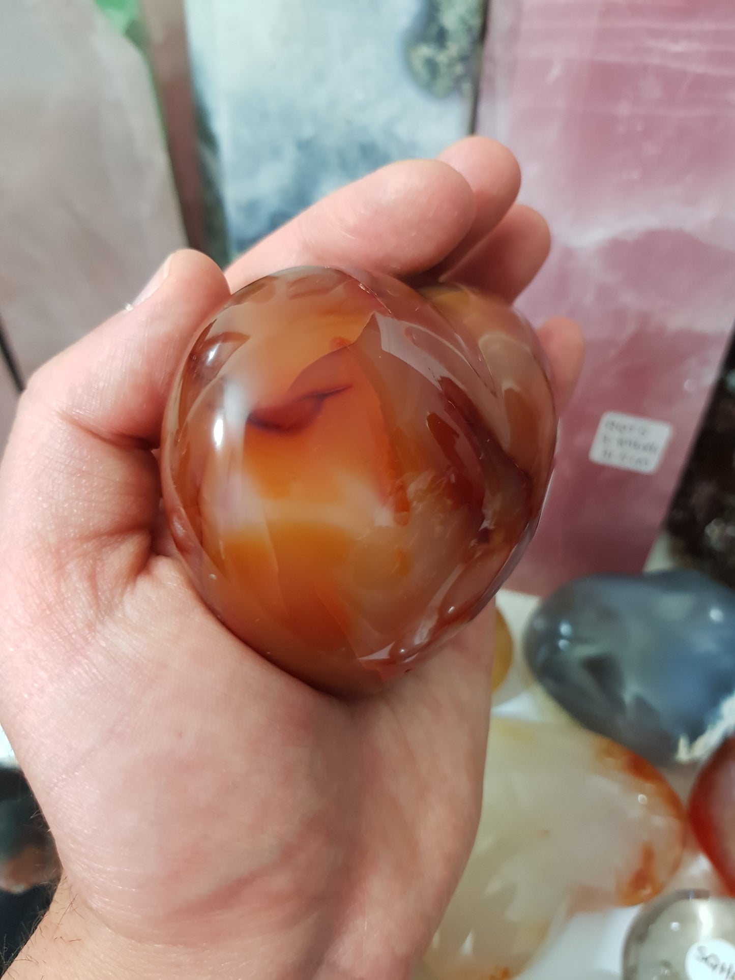 Carnelian Crystal Heart – CH22