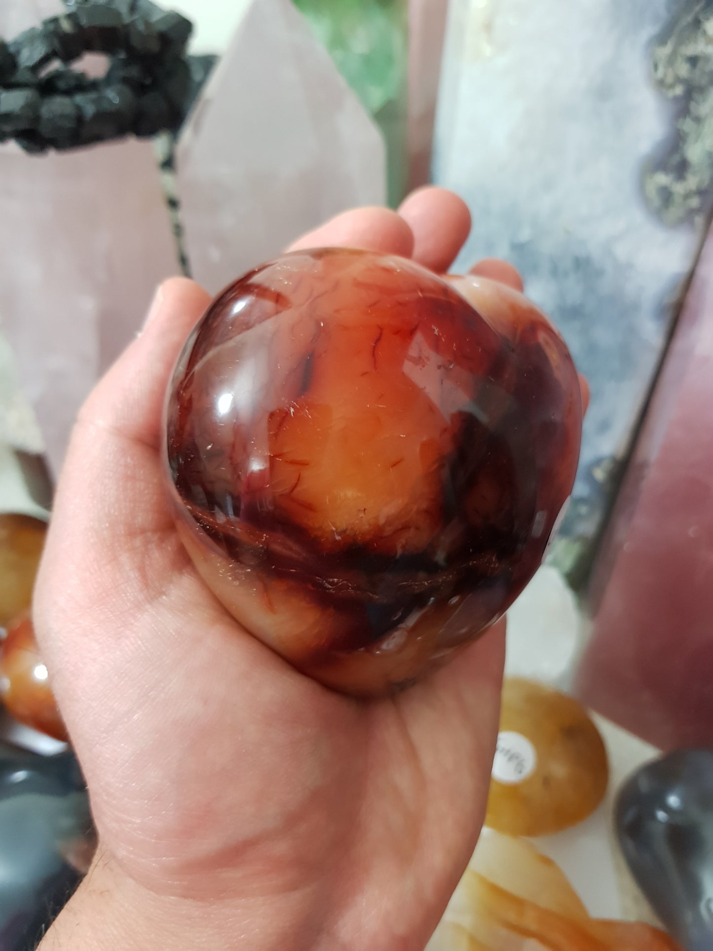 Carnelian Crystal Heart – CH24