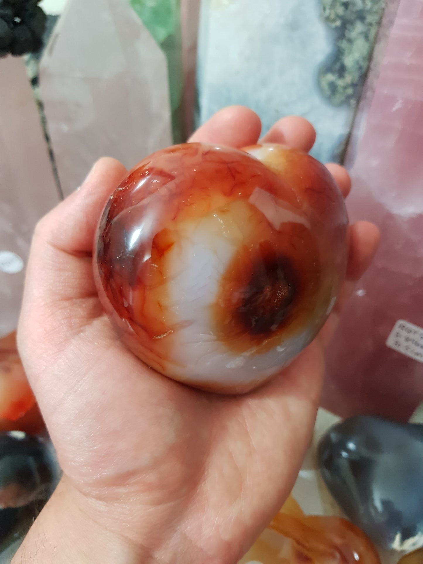 Carnelian Crystal Heart – CH24