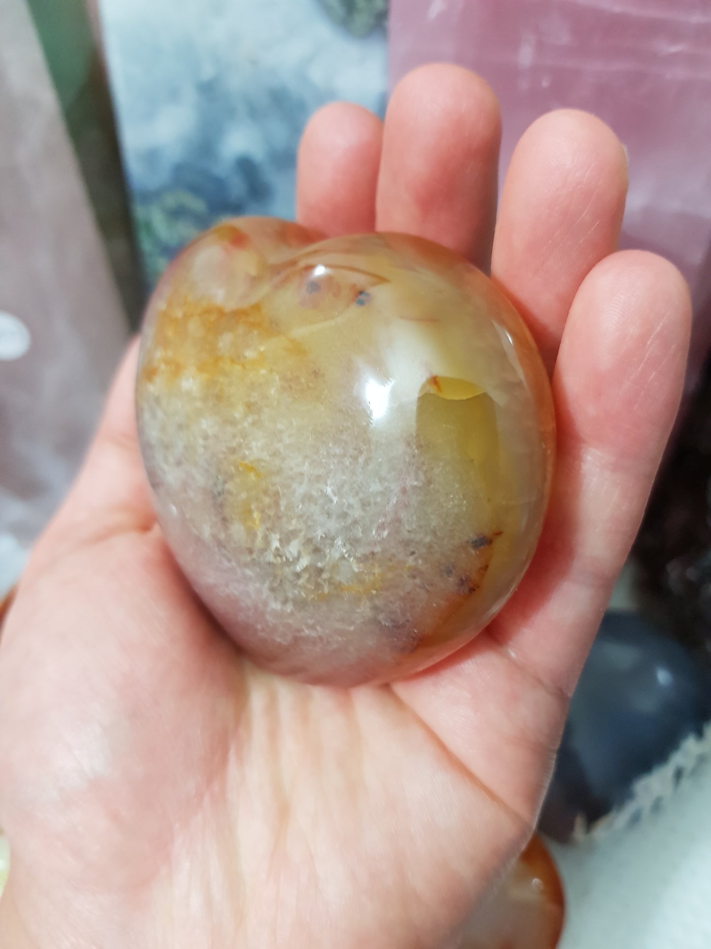 Carnelian Crystal Heart – CH25