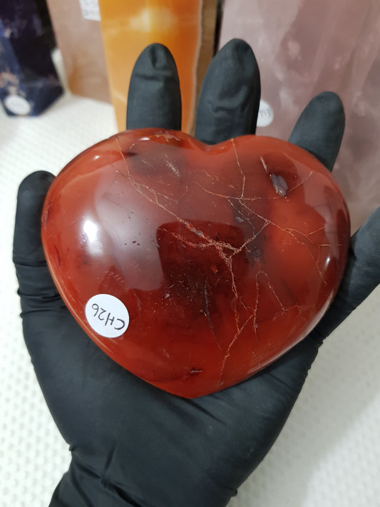 Carnelian Crystal Heart – CH26