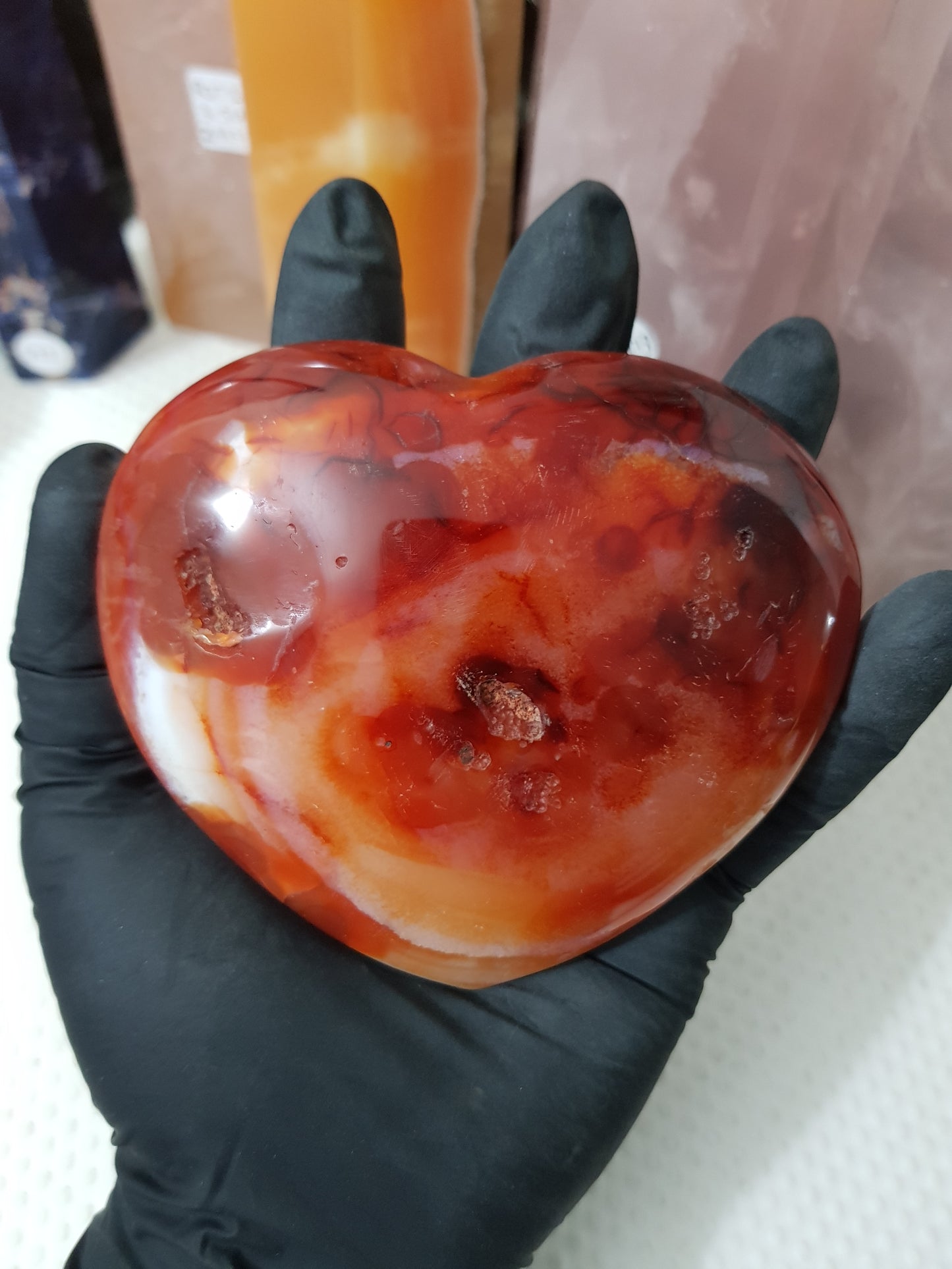 Carnelian Crystal Heart – CH26